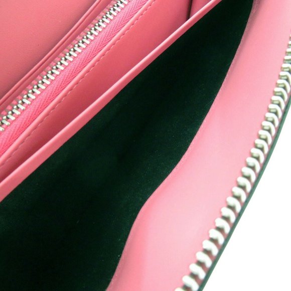 Like new LOEWE Repeat Anagram Round Wallet 261850, long wallet in magenta lea... - Picture 6 of 9